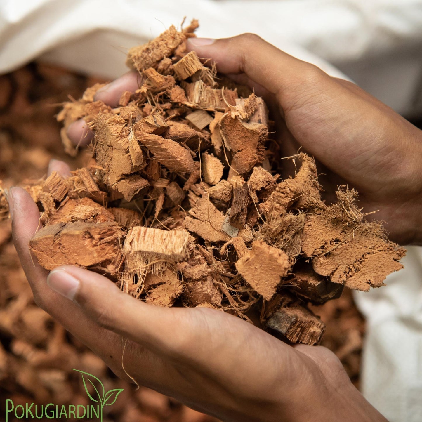 Orchideen-Substrat, reine Kokos Husk Chips