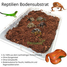 20L Terrariengrund und Tierstreu -Kokoserde fein oder grob (Chips)