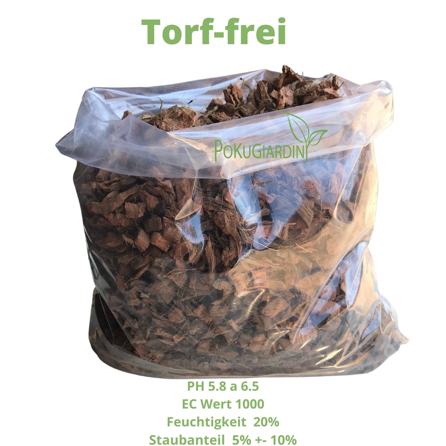 Orchideen-Substrat, reine Kokos Husk Chips