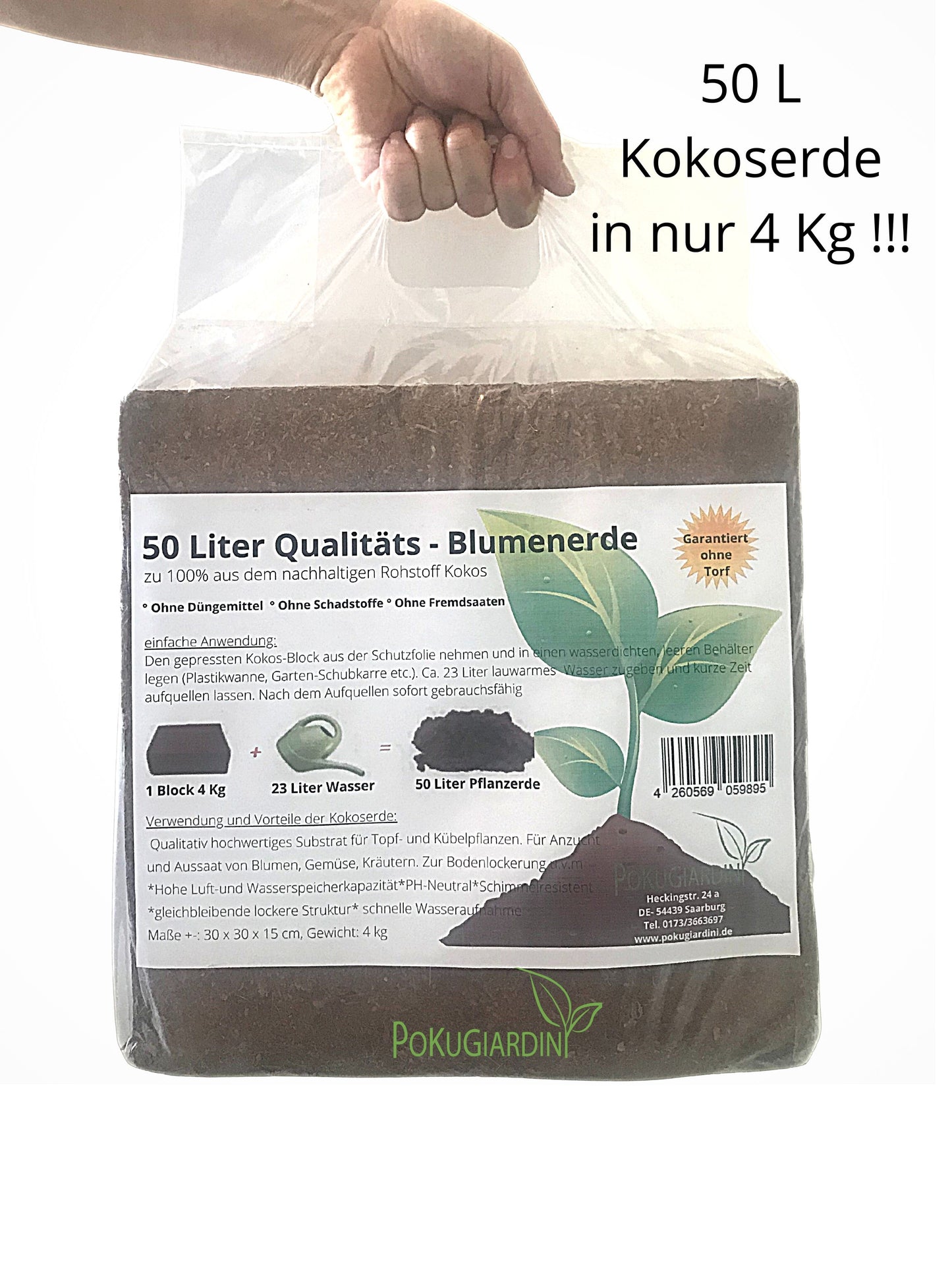 4kg Kokoserde gepresst